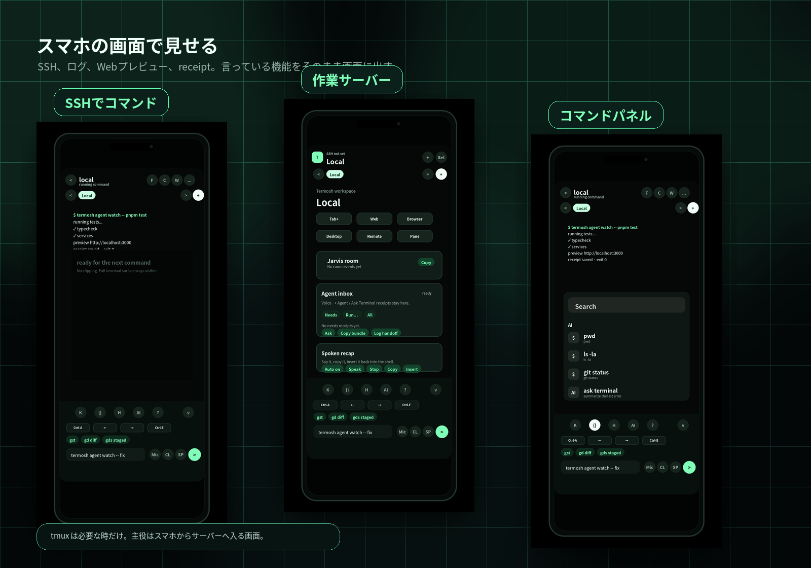 Termosh terminal and smartphone VPN setup hero